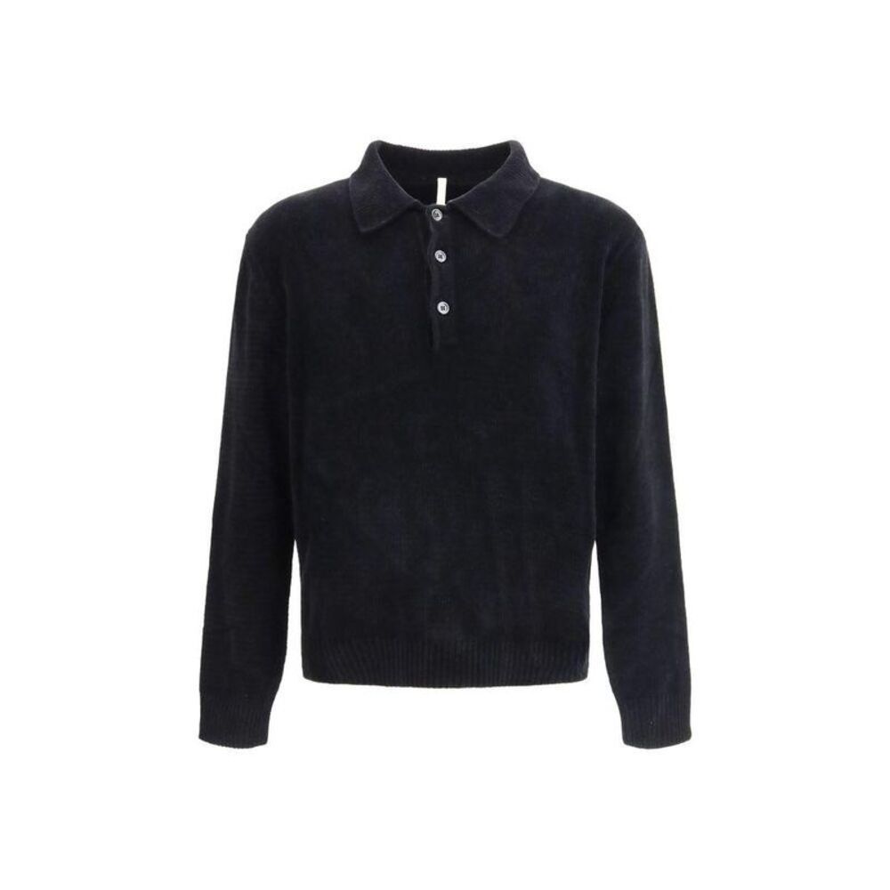 Sunflower Cotton Polo Shirt Men Black Polos